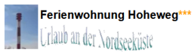 Ferienwohnung Hoheweg in Wilhelmshaven 